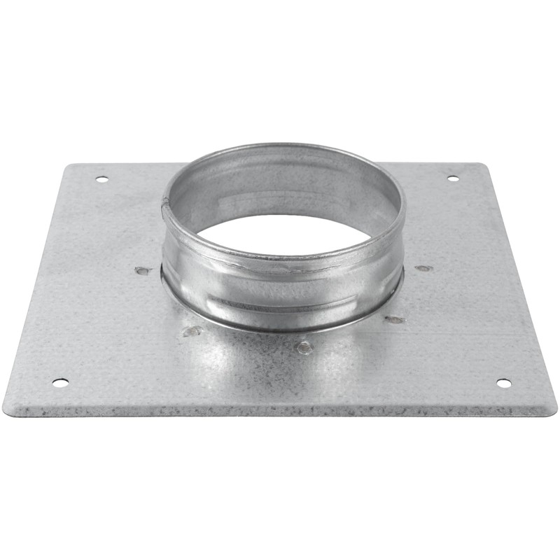 Duct Connection Flange Diameter 80 mm, Galvanised Steel, Straight or