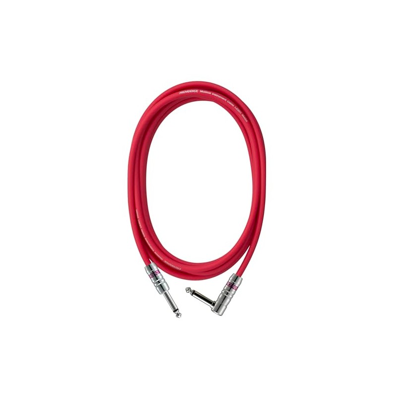 Providence LE501 Shielded Cable 1m S/L Plug (Straight/L Type), Red
