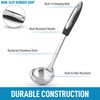 Zulay (12 inch) Stainless Steel Soup Ladle - Durable Rust