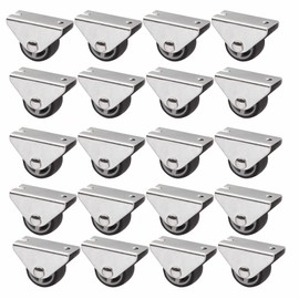 Sotech Set of 20 Passau Box Castors (Diameter 25 mm, for Under-Unit Mounting, Dark Grey) Transport Fixed Castor, Quiet and Floor-friendly, Ideal for Bed Boxes and Floor Drawers