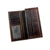 crazy hunter Mens Long Crocodile Head Motorcycle Punk Leather Wallet