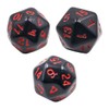 DollaTek 15 Piece Complete Polyhedral Dice Set D3-D100 Role Playing