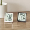 ThreeH Slim Digital Thermohygrometer & Clock with Magnetic Back for