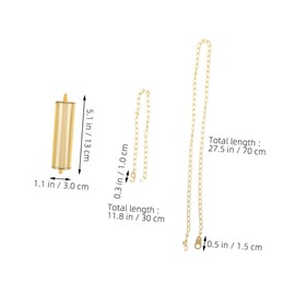 WOONEKY 2 Sets Grandfather Clock Decorative Hammer Heavy Duty Clock Parts Kit Hollow Metal Design for Aesthetic Appeal and Easy Maintenance Included