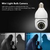 Light Bulb Camera Wireless WiFi 360 Degree Panoramic Motion Detection