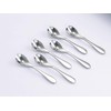 Knork Stainless Steel Demitasse Spoon (Set of 6), Shiny Gloss