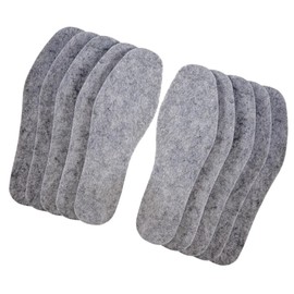 FRCOLOR 10pairs Breathable Wool Shoe Insoles Comfortable Unisex Thick Warm Insole Suitable for Cuttable and Stylish Foot Cushions for Cold Weather