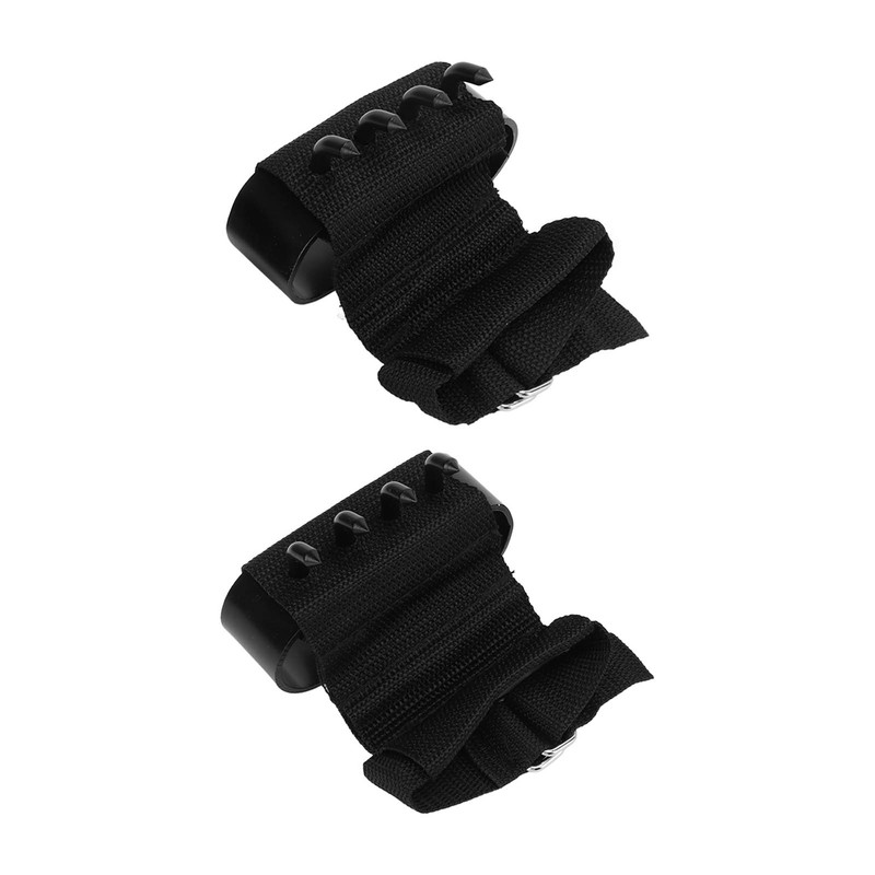 1 Pair/set 4 Tooth Spikes Crampon Hooks Wristband Durable Outdoor