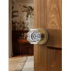 SORWDUERM Antique Brass Door Knobs Crystal Door Knob Passage Door