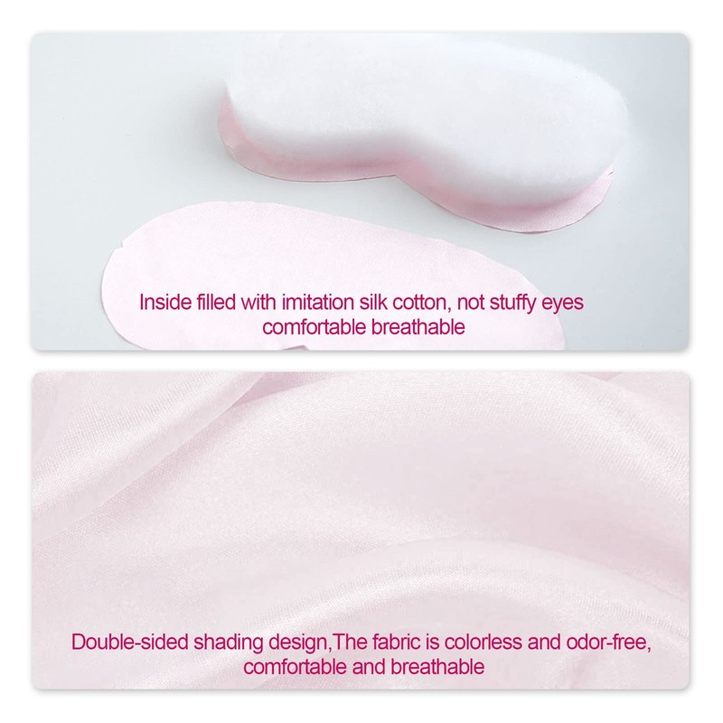 VIKSAUN 4 Pack Sleep Mask, Silk Eye Mask, Super Soft