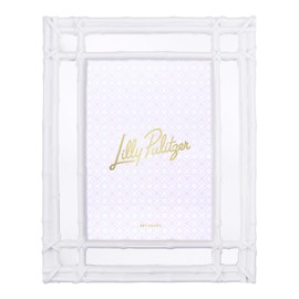 Lilly Pulitzer 5 inch x 7 inch Picture Frame, Decorative Photo Frame for Tabletop or Wall Hanging, Bamboo Mirror