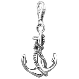 Pendant Charm Anchor Nena Lina in 925er Sterling Silver for Charm Bracelet, Necklace, Earring, Bracelet and Charm Carrier Many Popular 713068-000