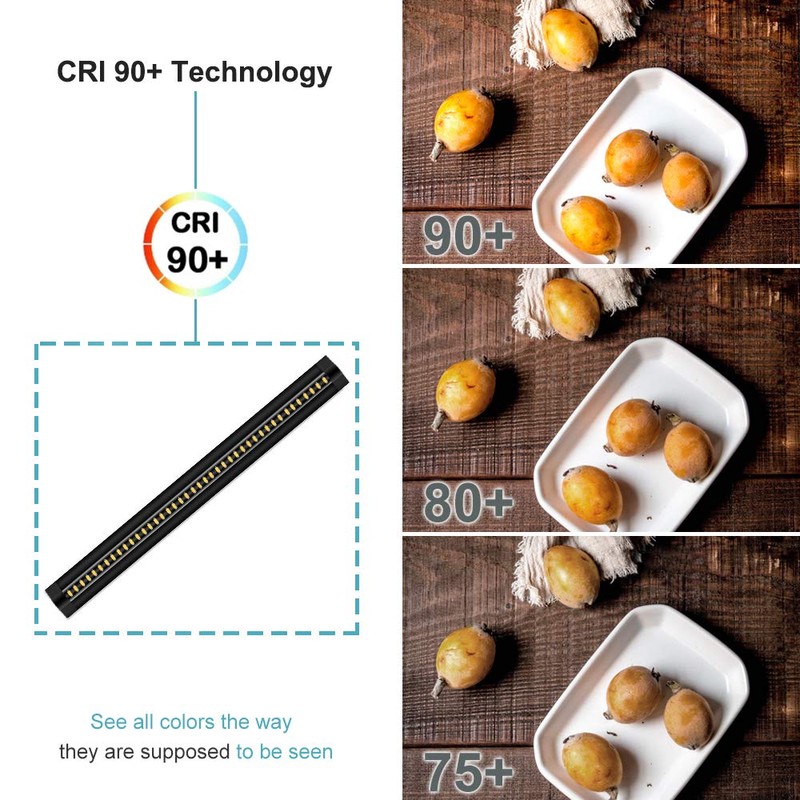 inShareplus LED Under Cabinet Lighting, Dimmable, Warm White 3500K, CRI90+,