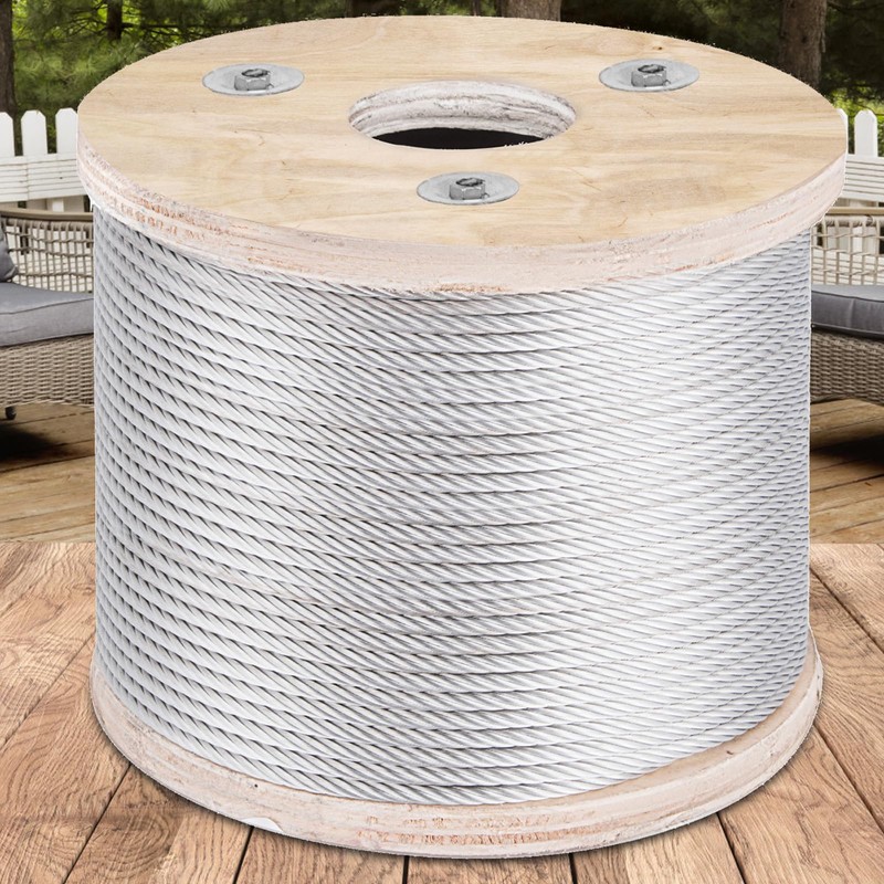 VEVOR 3/16 T304 Stainless Steel Cable 250FT, 3700 LBS Breaking