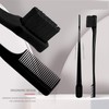 Double Sided Edge Control Hair Brush Comb Combo Pack 2