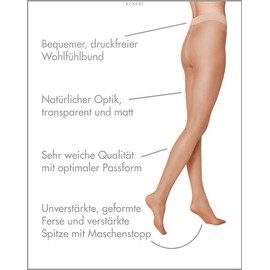 Kunert Women's Tights, Beige (Candy 0250), 5 (Manufacturer size: 38/40)