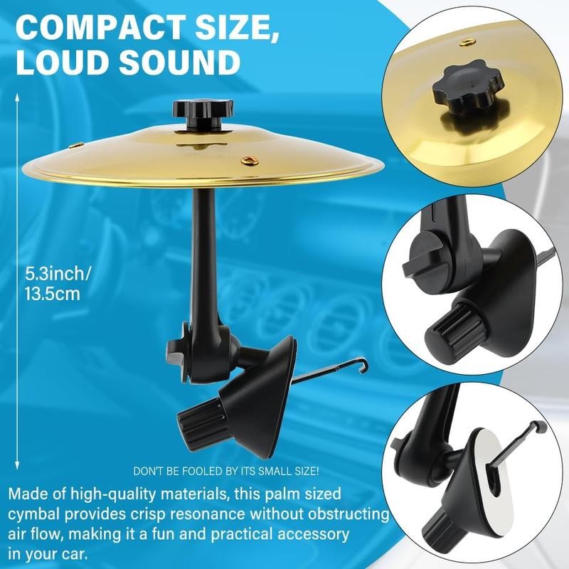 Car Cymbal Air Vent Mini Drum Crash Cymbal For Car