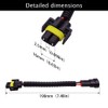 HUIQIAODS Female Connector Plug Wire Harness Socket Adapter for Car