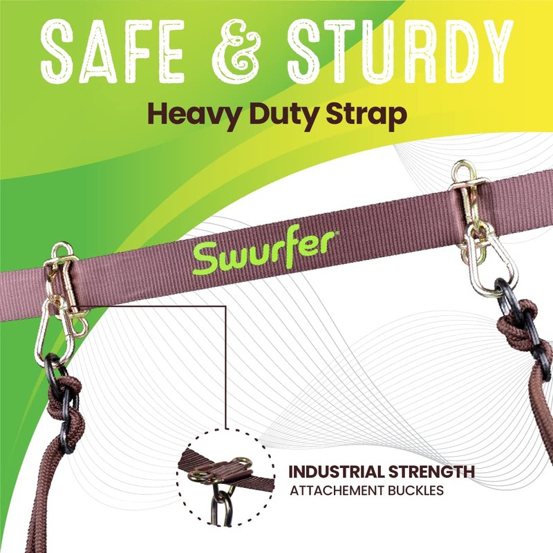 Swurfer Skyline Tree Swing Hanging Kit – Heavy Duty, Weather