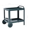 Matalde Beverage Cart Green 27.2"x20.9"x28.3" Plastic
