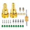 Mtsooning R1234yf to R134a Conversion Adapter,High/Low Pressure Side R134a to