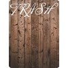 Trash Can (Wood Grain) Removable Vinyl Decal Sticker Splash/Anti Scuff