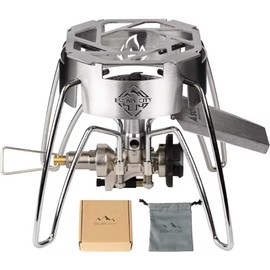 SOTO ST-310/ ST-330 Iwatani Trangia Burner Windshield with Trivet Compatible, Multi-Function, Portable, Compact, Solo Camp, Liquefied Petroleum Gas