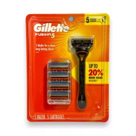 Gillette Fusion5 Precision Trimmer Razor Handle W/ 5 Razor Cartridges