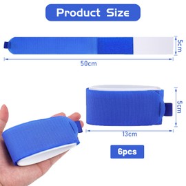 dabinzhijia Pack of 6 Ski Fastening Straps, Velcro Ski Strap, Adjustable Ski Snowboard Accessories for Skis and Ski Poles