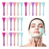 24pz Brocha Espátula Aplicador Mascarilla Facial Silicona