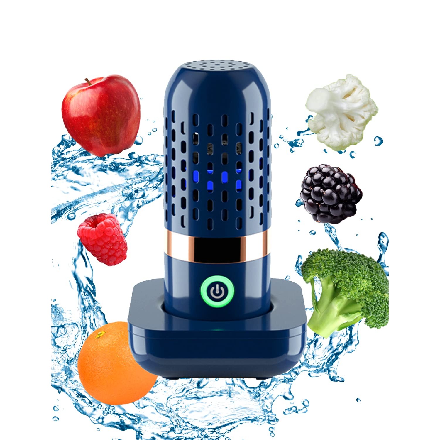 BCRTO Vegetable and Fruit Cleaner Machine, Aquapur Water-Proof Fruit ...