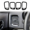 Carbon fiber dashboard air vent cover AC outlet trim kit