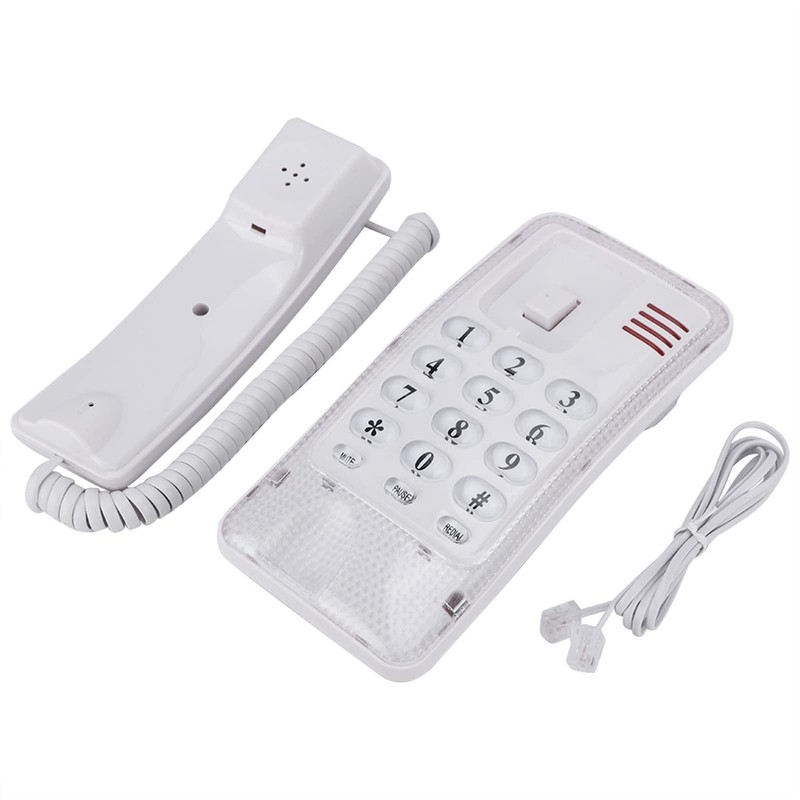 Corded Landline Telephone, Landline Phone with Flash Last Number Repeat