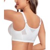 Curyon Women's Front Closure Back Support Minimizer Bra Full Figure