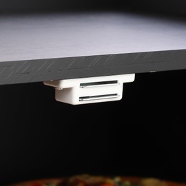 MilleLoom 2 Layer Bread Box, Modern Countertop Bread Storage Bin with Fence Top, Transparent Acrylic Door Panel, Farmhouse Bamboo Corner Bread Container Bread Keeper for Kitchen, Black