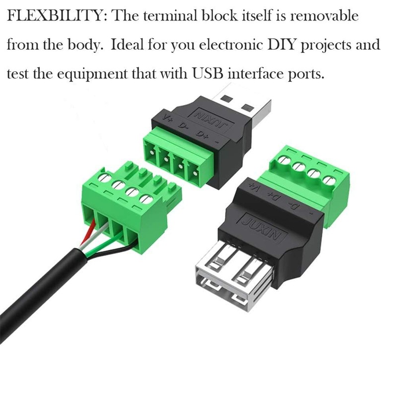 PENGLIN Pack of 4 USB 2.0 Type A Male Female