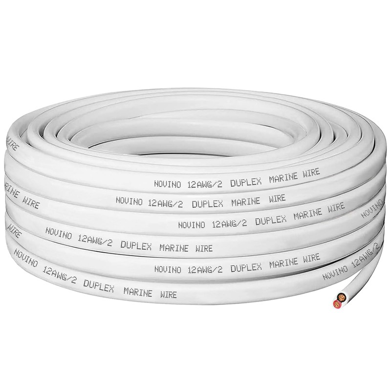 12 Gauge Marine Wire 12 AWG Duplex Marine Grade Wire,15ft