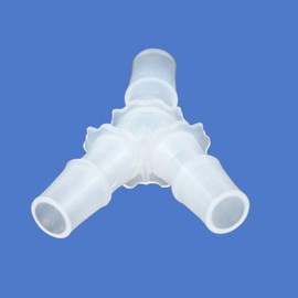 Quickun 1/2" Hose Barb Fitting Equal Barbed Y Shaped 3 Way Plastic Joint Splicer Mender Adapter Union for Air Line Tubing Pipe (Pack of 4)