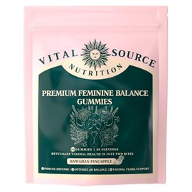 Vital Source Nutrition Gomitas Equilibrio Femenino Salud Bienestar Mujer Apoyo Inmunológico Vegano Glute