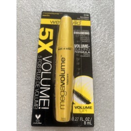 Wet N Wild 5X PLUMP Mascara .27 FL Oz C138 VERY BLACK New Sealed