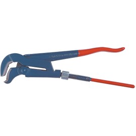 Stubai 114801 Chrome Vanadium Steel Heavy Duty Pipe Wrench, Orange/Blue, 330 mm