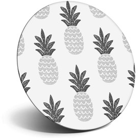 Destination Vinyl ltd Magnet for Refrigerator, Fridge BW - Cute Pineapple Coral Pattern for Office, Cabinet and Whiteboard, Magnetic Stickers, 36342