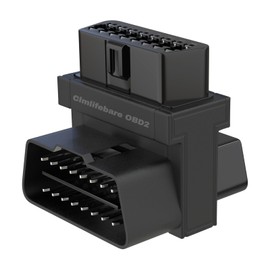 OBD2 Splitter,16 Pin OBD2 1 X Male to 2 X Female J1962 Port Splitter,OBDII Y Splitter for Tracker,Diagnostic Tool & Code Reader (A (Opening Downwards))