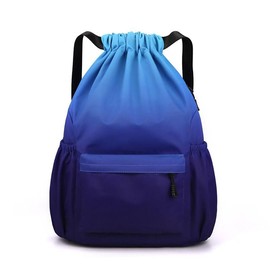 bh life Knapsack, Sports String, Gym Bag, Stylish, Small, Large, Pool Back, Swimming Bag, For Kids, Adults, Large Capacity, Lightweight, Waterproof, Gymnastics Clothes, Rucksack, Cyan × Blue, M