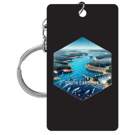 R and R Imports Lake Murray Of Richland South Carolina Travel Souvenir Destination Acrylic Keychain 1.5" x 2.75” Single
