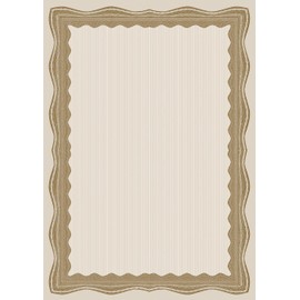 Computer Craft Certificate Papers with Foil Seals 90gsm A4, Pack of 60, Bronze Wave