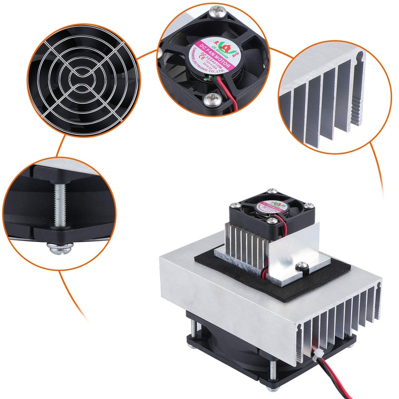 ESUMIC DC 12V DIY Thermoelectric Peltier Refrigeration Cooling System Kit