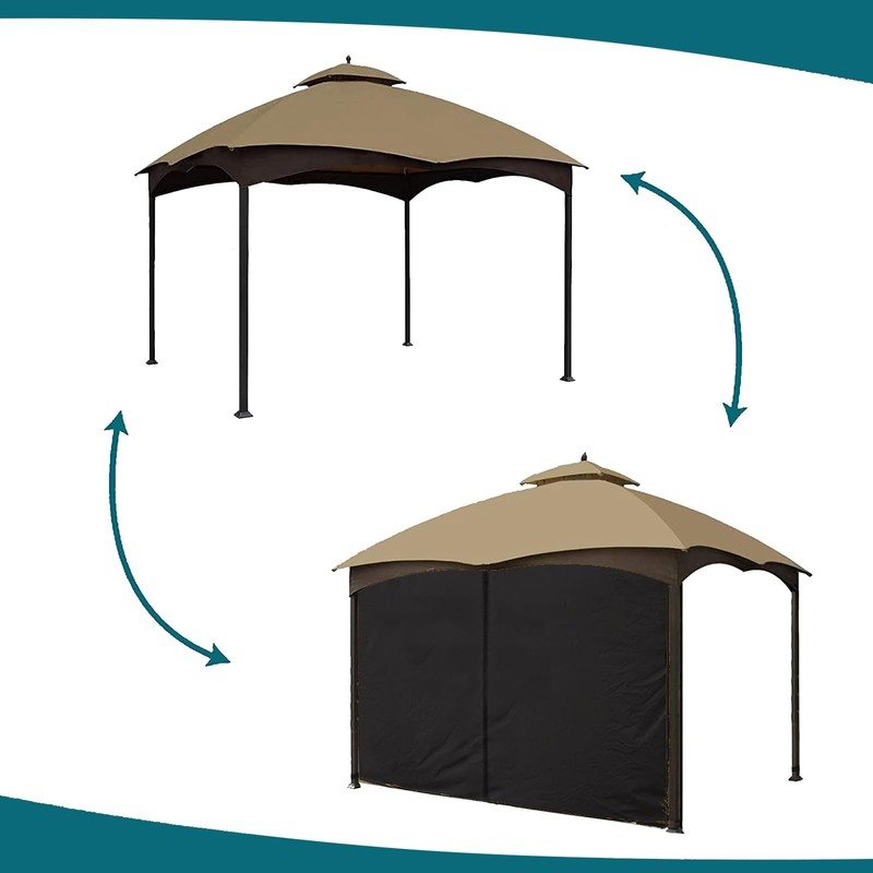 Gazebo Universal Replacement Privacy Curtain - Wonwon Privacy Panel Canopy