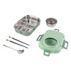 Thermal Lunch Box 1100ml Double Layer 3 Grid Design 304