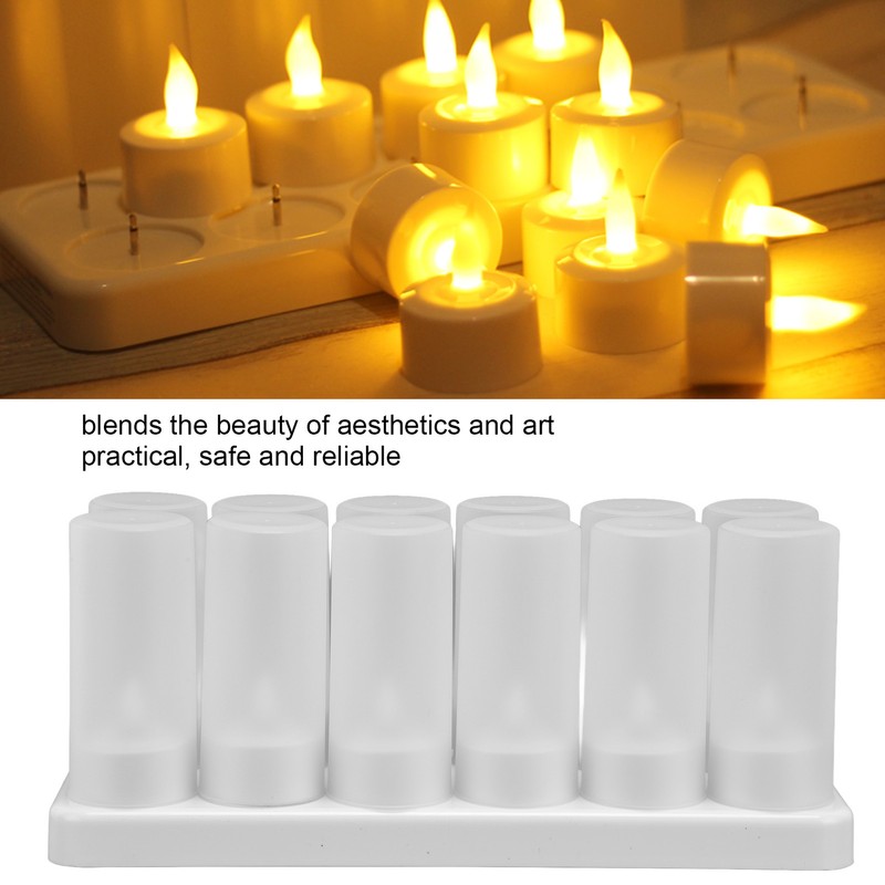 Candle Light Safe Reusable Simulated Flameless LED Candles Light for